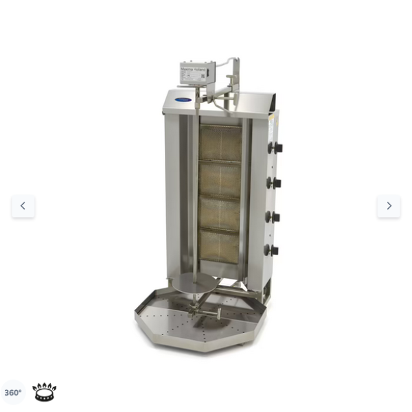  Ψησταριά κεμπάπ αερίου - 4 καυστήρες - 50kg κρέας